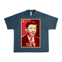 Midnight Navy chairman xi jinping chinese communist party president china patriotic Urban Heavy Tee - lanVoArt