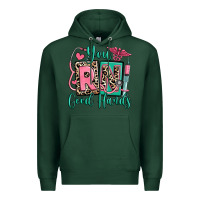 Sports Green you rn good hands registered nurse Premium Hoodie - RanaPortraitStore