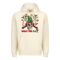 Sandshell what the elf skull Premium Hoodie - FaDigitalArtStudio