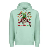 Seafoam what the elf skull Premium Hoodie - FaDigitalArtStudio