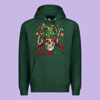 What The Elf Skull Premium Hoodie Designed By Fadigitalartstudio