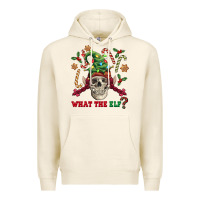 Tofu what the elf skull Premium Hoodie - FaDigitalArtStudio
