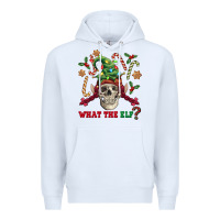 White what the elf skull Premium Hoodie - FaDigitalArtStudio