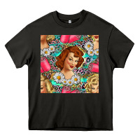 Asphalt Hairdresser Western Girl And Hair Curler Seamless Pattern Bbs Heavy Core Tee - BundleAndBundleShop