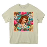 Mossy Hairdresser Western Girl And Hair Curler Seamless Pattern Bbs Heavy Core Tee - BundleAndBundleShop