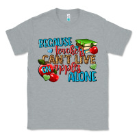 Heather Grey because teachers cant live on apples alone Classic Tee - NancyCooperArtShop
