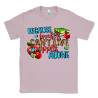 Lilac because teachers cant live on apples alone Classic Tee - NancyCooperArtShop