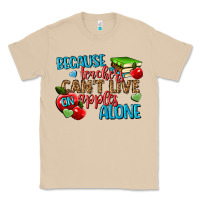 Mushroom because teachers cant live on apples alone Classic Tee - NancyCooperArtShop