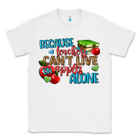 White because teachers cant live on apples alone Classic Tee - NancyCooperArtShop
