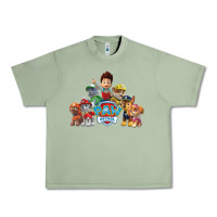 Oil Green Paw GIFT Patrol  11 Urban Heavy Tee - lanVoArt
