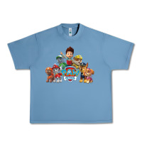 Pebble Blue Paw GIFT Patrol  11 Urban Heavy Tee - lanVoArt