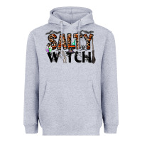 Heather Grey salty witch Heavyweight Hoodie - CowhideDigitalArt