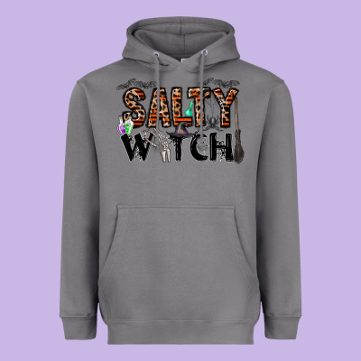 Salty Witch Heavyweight Hoodie Designed By Cowhidedigitalart