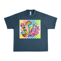 Midnight Navy retro summer Urban Heavy Tee - TumblerDesignByShophia