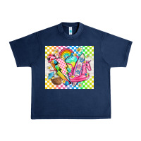 Navy retro summer Urban Heavy Tee - TumblerDesignByShophia