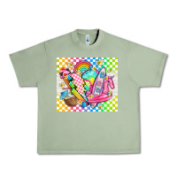 Oil Green retro summer Urban Heavy Tee - TumblerDesignByShophia