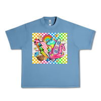 Pebble Blue retro summer Urban Heavy Tee - TumblerDesignByShophia