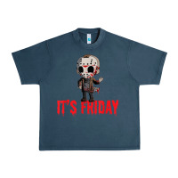 Midnight Navy Funny Friday 13th Funny Halloween Horror Urban Heavy Tee - lanVoArt