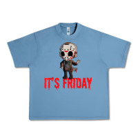 Pebble Blue Funny Friday 13th Funny Halloween Horror Urban Heavy Tee - lanVoArt