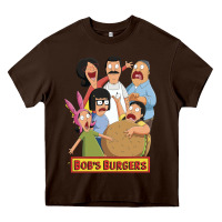 Chocolate Brown bobs family portrait Heavy Core Tee - lanVoArt