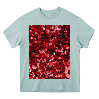 Arona red glitter party sequins Heavy Core Tee - lanVoArt