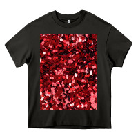 Asphalt red glitter party sequins Heavy Core Tee - lanVoArt