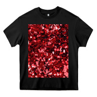 Black red glitter party sequins Heavy Core Tee - lanVoArt