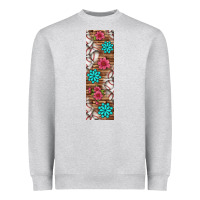 Heather Grey baseball pen wraps Heavyweight Sweatshirt - BundleAndBundleShop