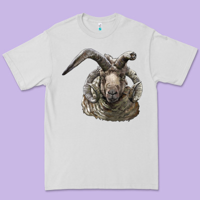 Navajo Churro Sheep Head Premium Tee Designed By Lillyallendesigns