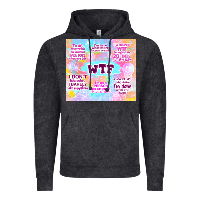 Sarcastic Wtf Vintage Hoodie by TumblerDesignByShophia | Teevron