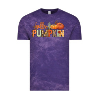 Cloud Purple Hello pumpkin Vintage Tee - NancyCooperArtShop