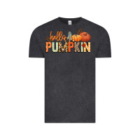 Vintage Black Hello pumpkin Vintage Tee - NancyCooperArtShop