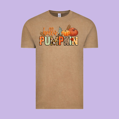 Hello Pumpkin Vintage Tee Designed By Nancycooperartshop