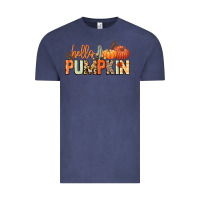 Vintage Denim Hello pumpkin Vintage Tee - NancyCooperArtShop