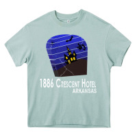 Arona 1886 Crescent Hotel Eureka Springs Arkansas USA Halloween Haunted Bat  Heavy Core Tee - lanVoArt
