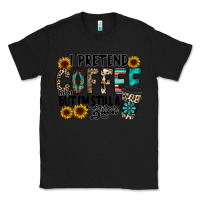 Black i pretend coffee Classic Tee - RacoonDesign