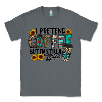 Charcoal Heather i pretend coffee Classic Tee - RacoonDesign
