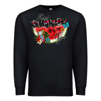 Black sweet summer time Premium Sweatshirt - SublimationCraftShop