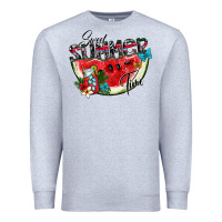 Heather Grey sweet summer time Premium Sweatshirt - SublimationCraftShop