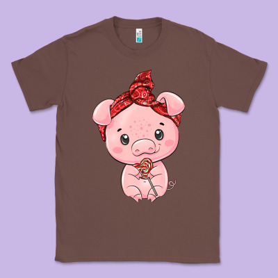 Cute Pig Classic Tee Designed By Texasbilliewilder