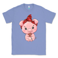 Colony Blue cute pig Classic Tee - texasbilliewilder