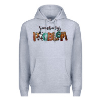 Heather Grey Somebody's Problem Premium Hoodie - FaDigitalArtStudio