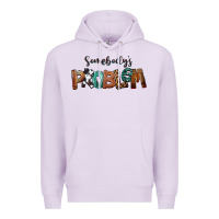Lilac Somebody's Problem Premium Hoodie - FaDigitalArtStudio