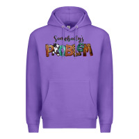 Purple Somebody's Problem Premium Hoodie - FaDigitalArtStudio