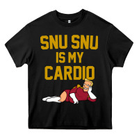 Black Futurama Snu Snu Is My Cardio GIFT Heavy Core Tee - lanVoArt