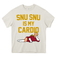 Cream Futurama Snu Snu Is My Cardio GIFT Heavy Core Tee - lanVoArt