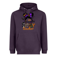 Plum one spooky teacher Heavyweight Hoodie - SublimationCraftShop