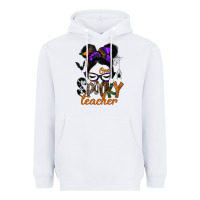 White one spooky teacher Heavyweight Hoodie - SublimationCraftShop