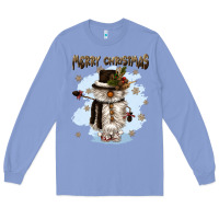 Merry Christmas Snowman Long Sleeve Tee | Teevron