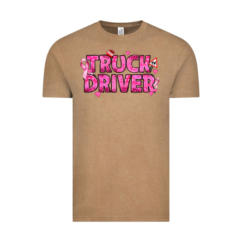 Breast Cancer Truck Driver Vintage Tee by texasbilliewilder | Teevron